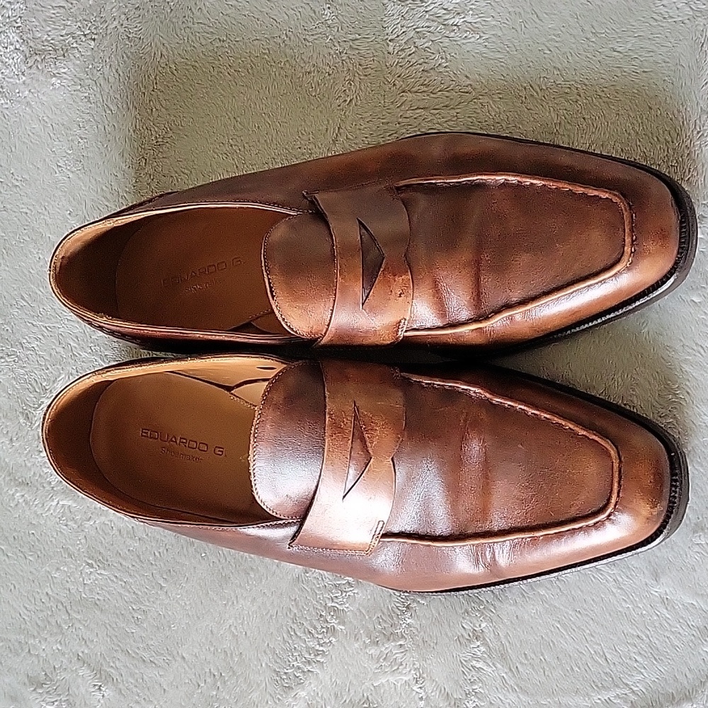 Eduardo G men shoes, brown, size 10
